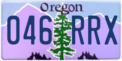 OR license plate 046RRX
