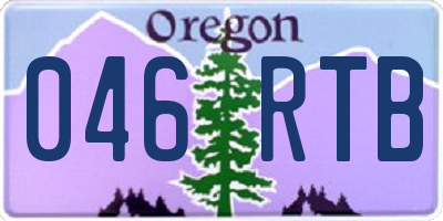 OR license plate 046RTB
