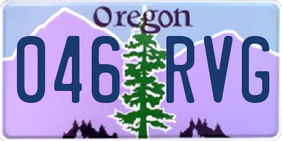 OR license plate 046RVG