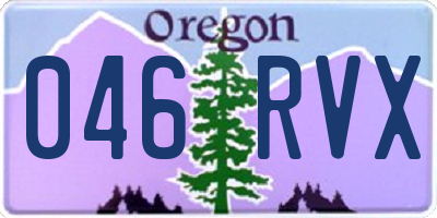 OR license plate 046RVX