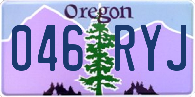 OR license plate 046RYJ