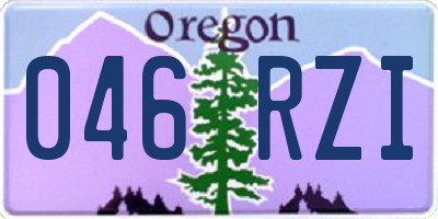 OR license plate 046RZI