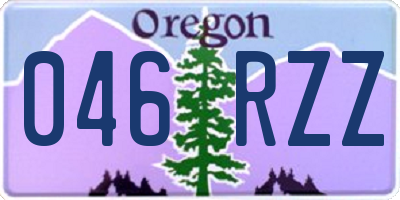 OR license plate 046RZZ