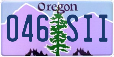 OR license plate 046SII