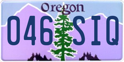 OR license plate 046SIQ