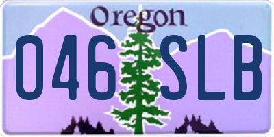 OR license plate 046SLB