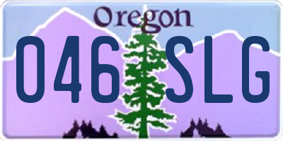 OR license plate 046SLG