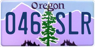 OR license plate 046SLR