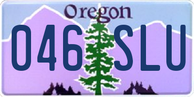 OR license plate 046SLU