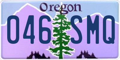 OR license plate 046SMQ