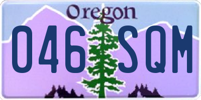 OR license plate 046SQM