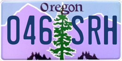 OR license plate 046SRH