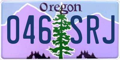 OR license plate 046SRJ