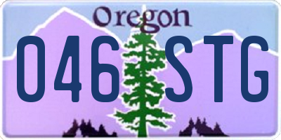 OR license plate 046STG