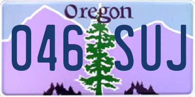 OR license plate 046SUJ