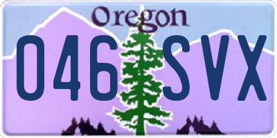 OR license plate 046SVX