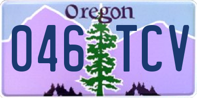 OR license plate 046TCV