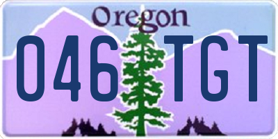 OR license plate 046TGT