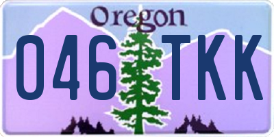 OR license plate 046TKK
