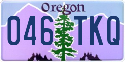 OR license plate 046TKQ