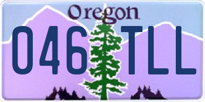 OR license plate 046TLL
