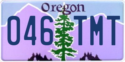 OR license plate 046TMT