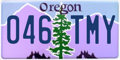 OR license plate 046TMY