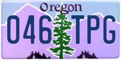 OR license plate 046TPG