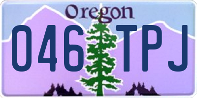 OR license plate 046TPJ