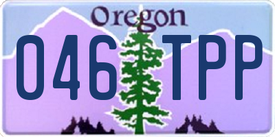OR license plate 046TPP