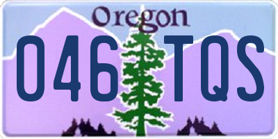 OR license plate 046TQS
