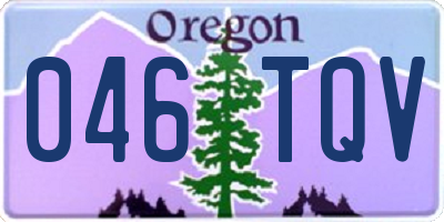OR license plate 046TQV