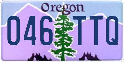OR license plate 046TTQ