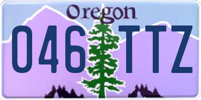 OR license plate 046TTZ