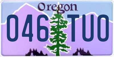 OR license plate 046TUO