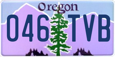 OR license plate 046TVB