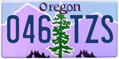OR license plate 046TZS