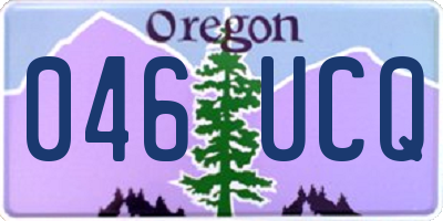 OR license plate 046UCQ