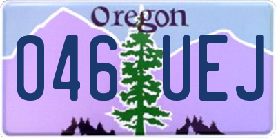 OR license plate 046UEJ