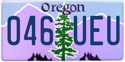 OR license plate 046UEU