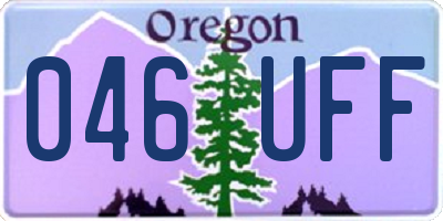 OR license plate 046UFF