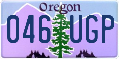 OR license plate 046UGP