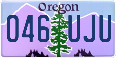 OR license plate 046UJU