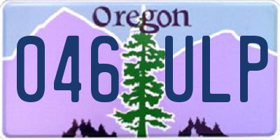 OR license plate 046ULP