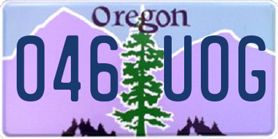 OR license plate 046UOG