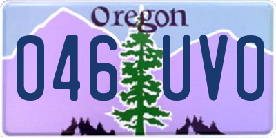 OR license plate 046UVO