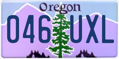 OR license plate 046UXL