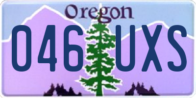 OR license plate 046UXS
