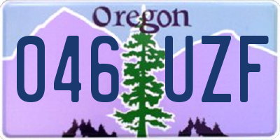 OR license plate 046UZF