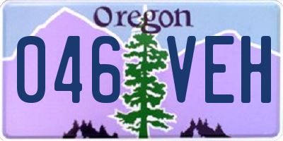 OR license plate 046VEH